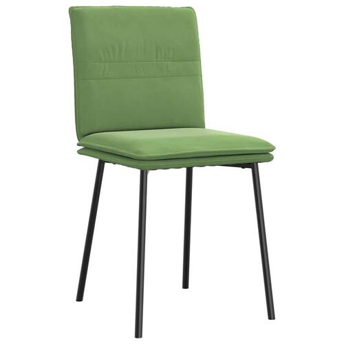 Spisebordsstole 4 stk. velour lysegrøn