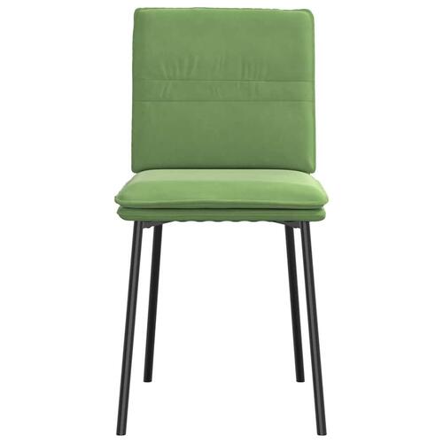 Spisebordsstole 4 stk. velour lysegrøn