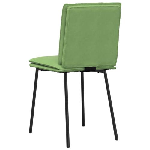 Spisebordsstole 4 stk. velour lysegrøn