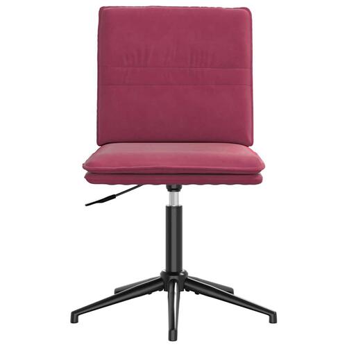 Spisebordsstole 4 stk. velour vinrød