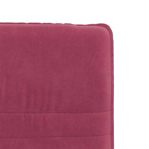 Spisebordsstole 4 stk. velour vinrød