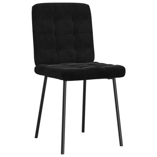 Spisebordsstole 4 stk. velour sort