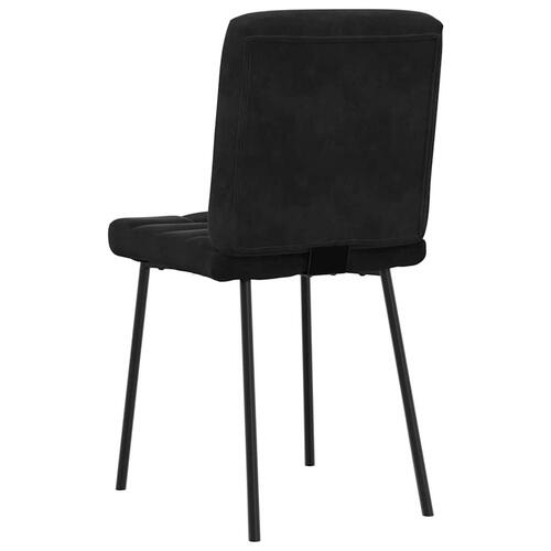 Spisebordsstole 4 stk. velour sort