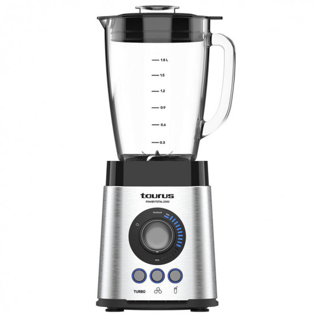 Taurus POWER TOTAL kop-blender, stål, 2000 W, 2,2 l