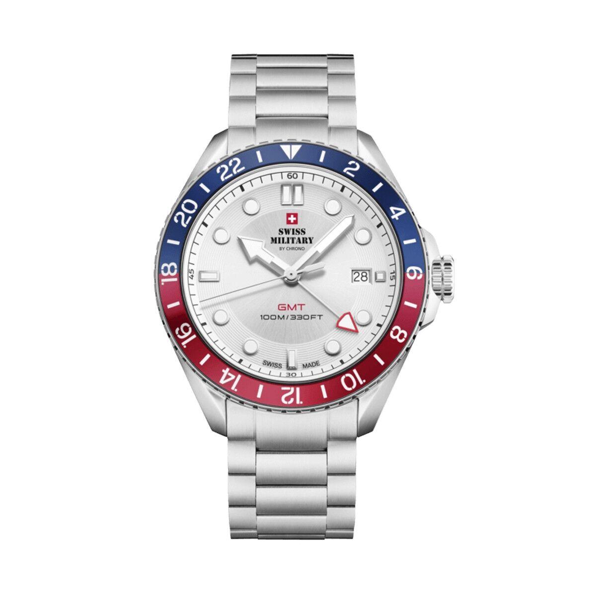 Herreur Swiss Military Hanowa SM34095.02 - GMT armbåndsur til mænd