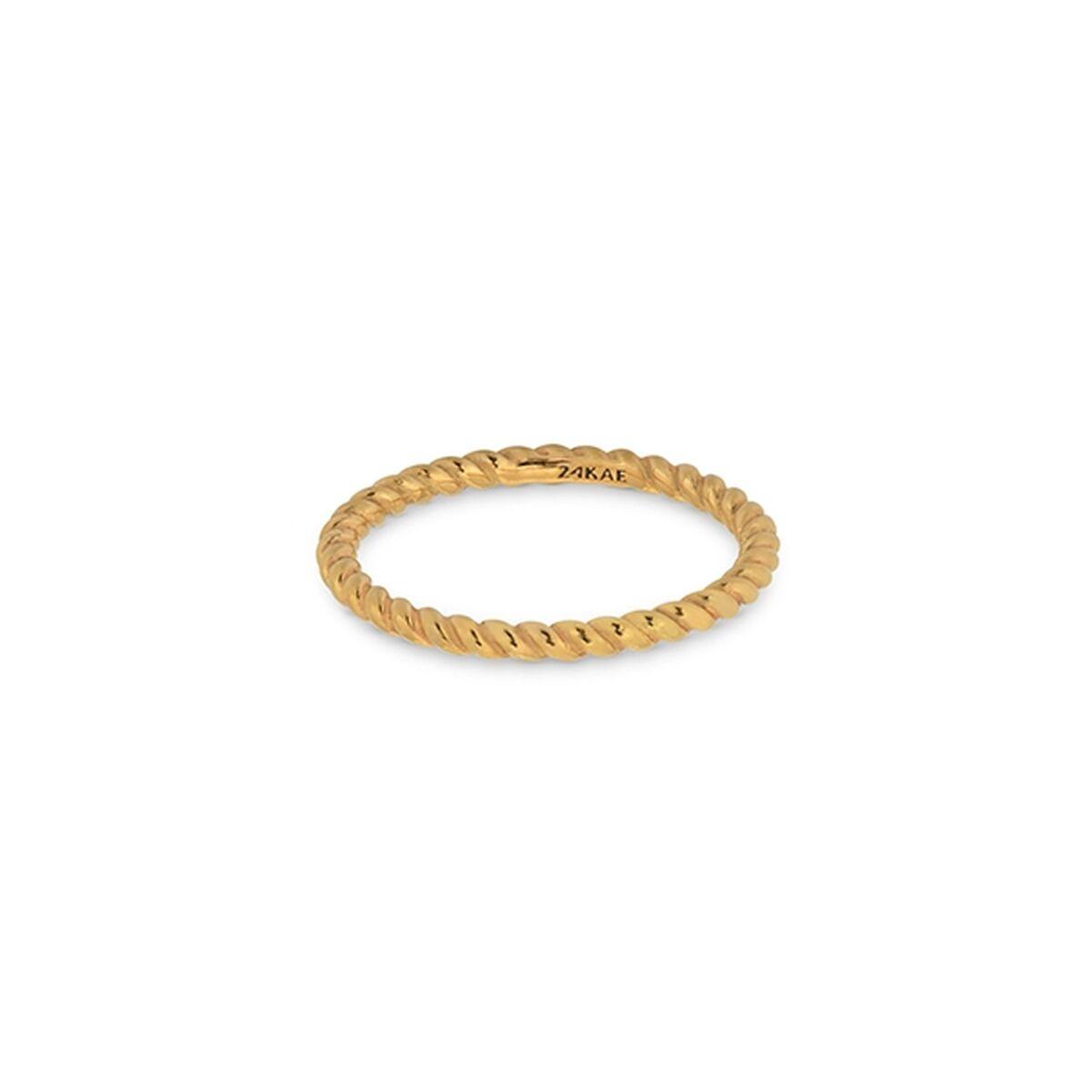 Ring til kvinder 24KAE - gylden, str. 20 (12423Y/60) billede