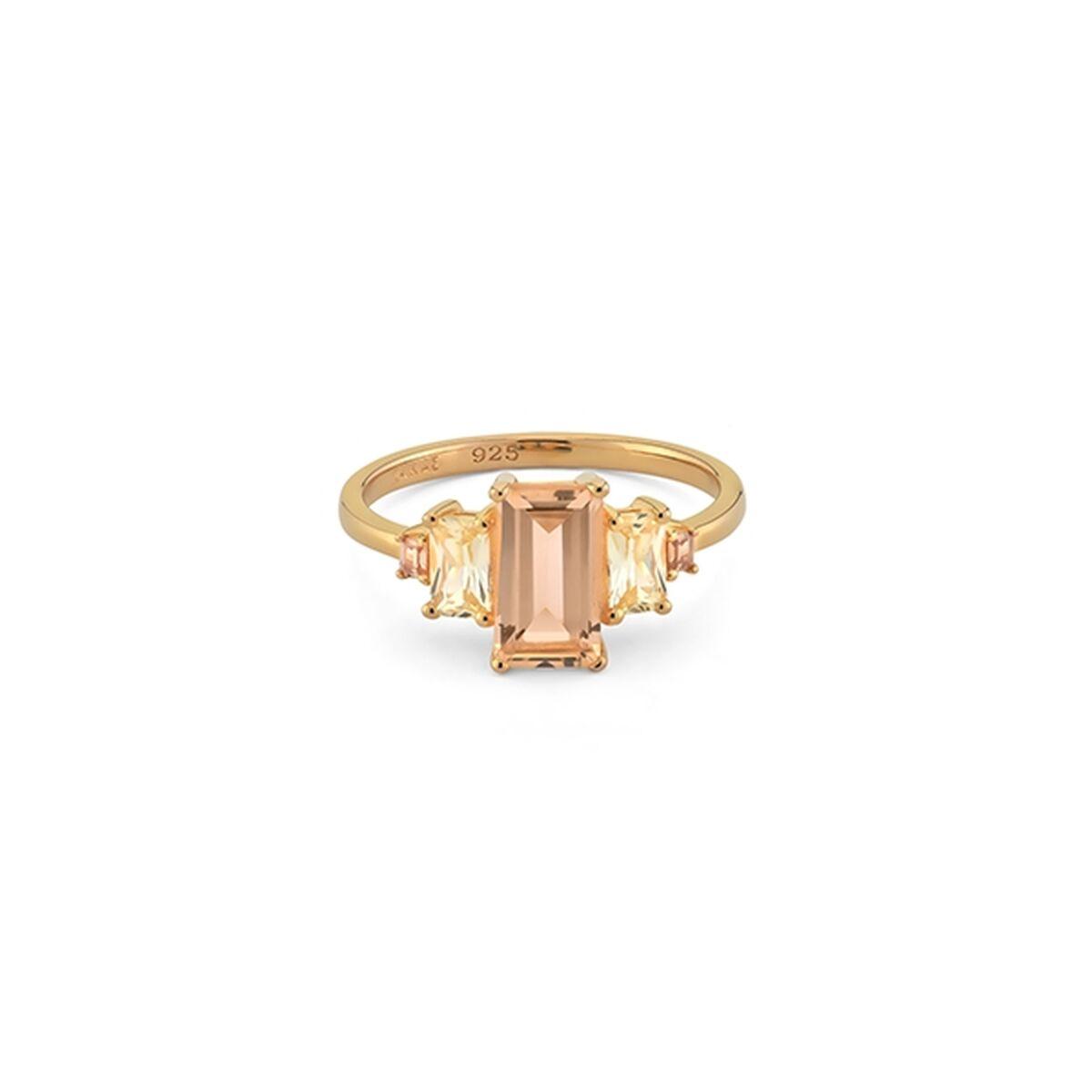 Dame ring 24KAE - gylden, str. 20 (12435Y/60) billede