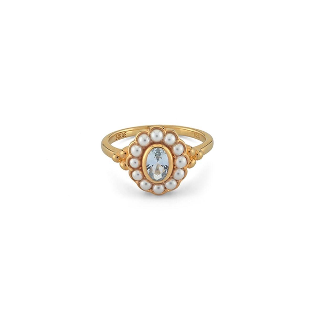 24KAE ring til kvinder - gylden, størrelse 14 (12416Y/54)