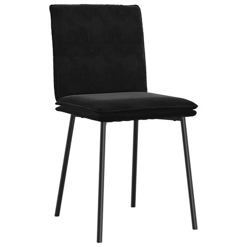 Spisebordsstole 4 stk. velour sort