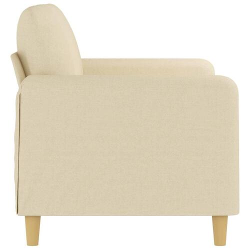 2-personers sofa 120 cm stof cremefarvet