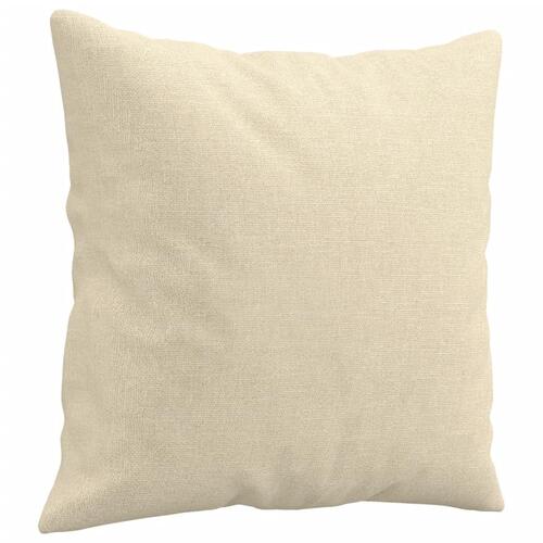 2 personers sofa med puder stof cremefarvet