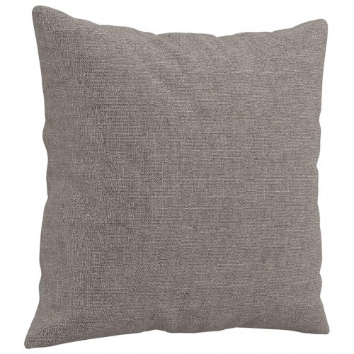 2-personers sofa med pyntepuder - stof, gråbrun, sædebredde 120 cm