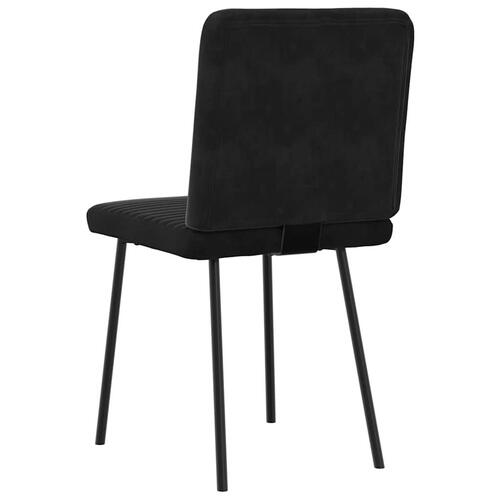 Spisebordsstole 4 stk. velour sort