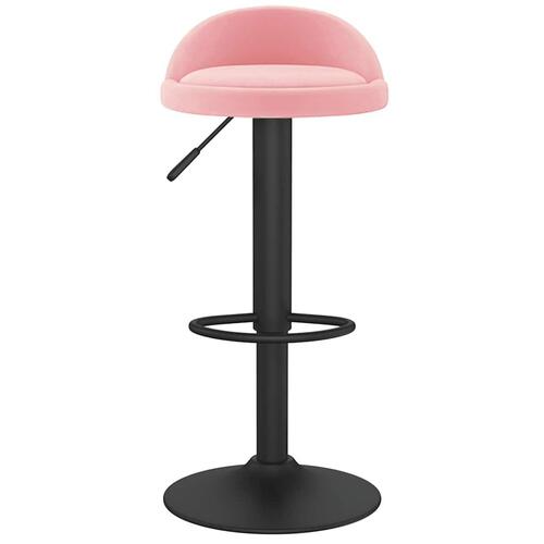 Barstol fløjl pink