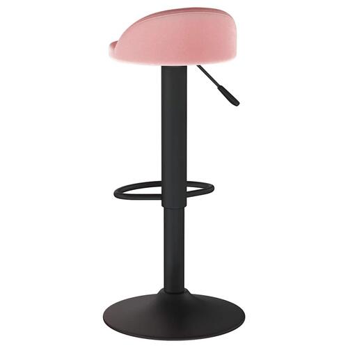Barstol fløjl pink