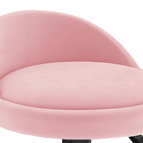 Barstol fløjl pink