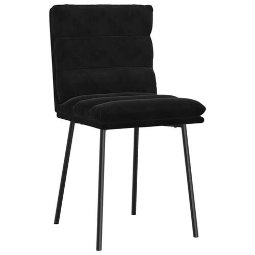 Spisebordsstole 4 stk. velour sort