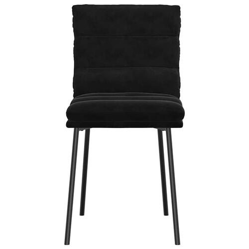 Spisebordsstole 4 stk. velour sort