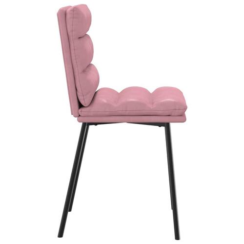 Spisebordsstole 4 stk. velour lyserød