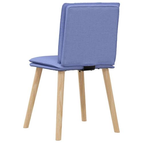 Spisebordsstole 4 stk. Jeans blåt stof