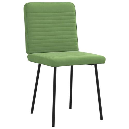 Spisebordsstole 4 stk. velour lysegrøn
