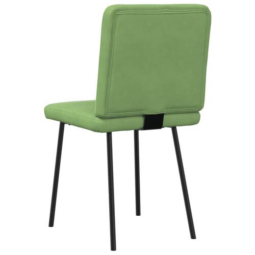 Spisebordsstole 4 stk. velour lysegrøn