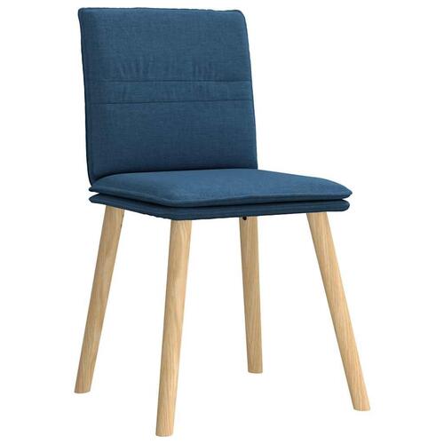 Spisebordsstole 2 stk. stof blå