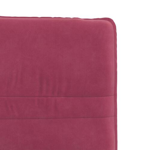 Spisebordsstole 4 stk. velour vinrød