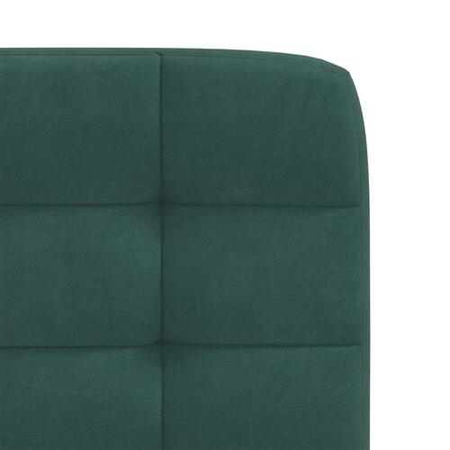 Spisebordsstole 6 stk. velour mørkegrøn