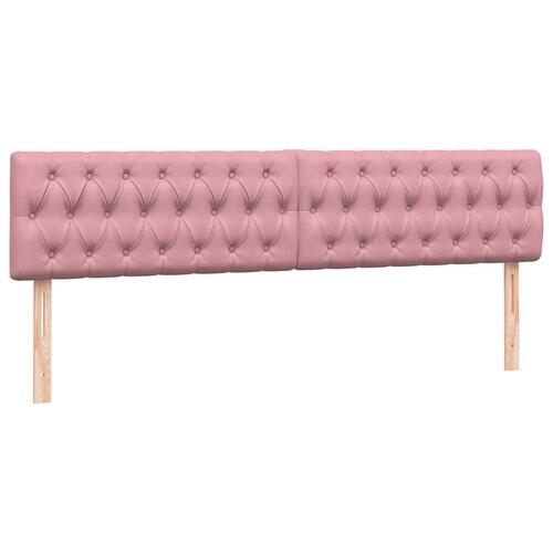Kontinentalseng med madras 200x210 cm fløjl lyserød