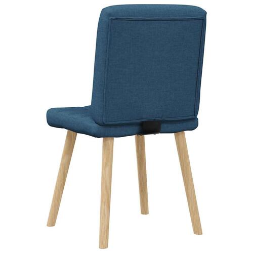 Spisebordsstole 4 stk. stof blå