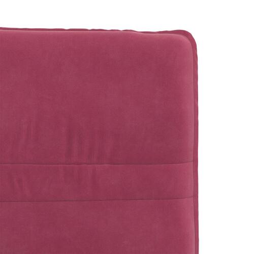 Spisebordsstole 6 stk. velour vinrød