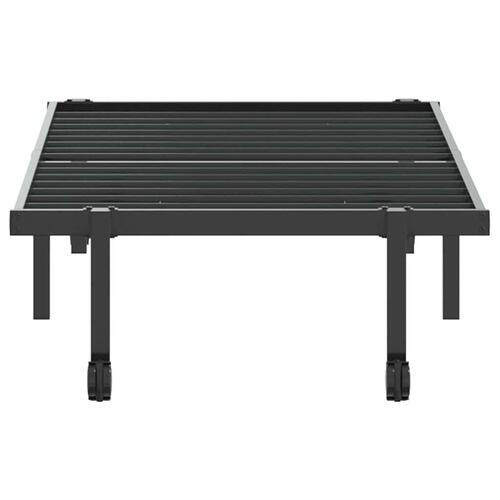 Sengeramme uden madras foldbare 80x200 cm stål sort