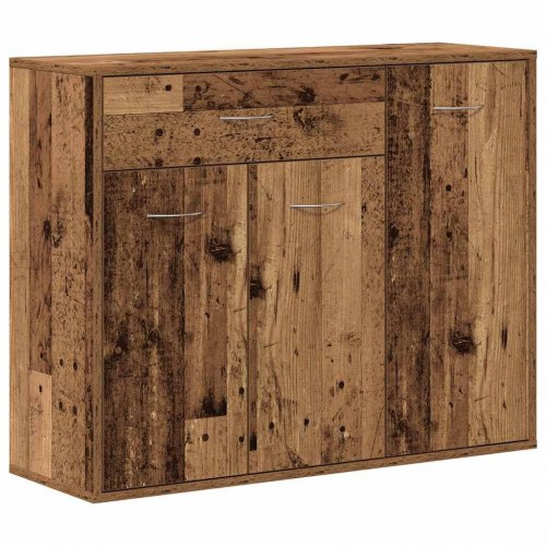 Skænk 88×30×70 cm i konstrueret træ - gammelt træ-look