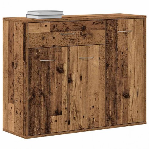 Skænk 88×30×70 cm i konstrueret træ - gammelt træ-look