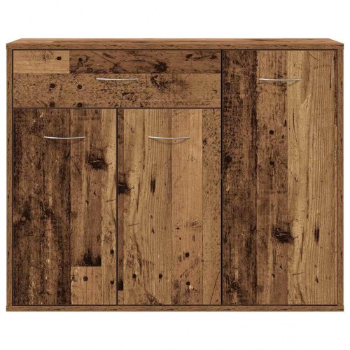 Skænk 88×30×70 cm i konstrueret træ - gammelt træ-look