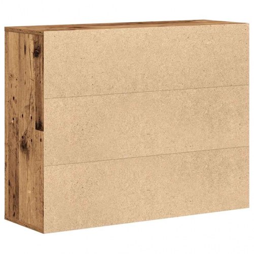 Skænk 88×30×70 cm i konstrueret træ - gammelt træ-look