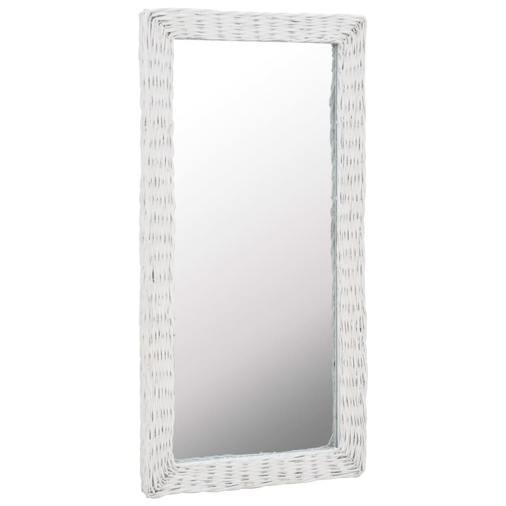 Spejl flet 50 x 100 cm hvid