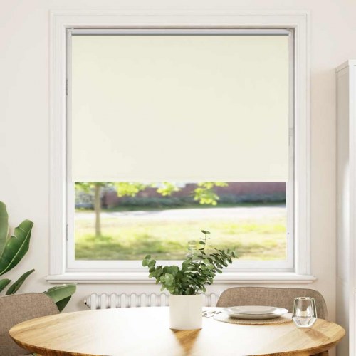 Rullegardin mørklægning 115×150 cm - råhvid, polyester