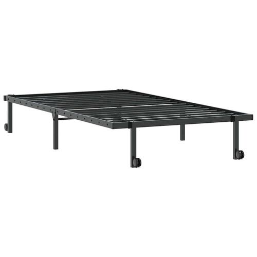 Sengeramme uden madras foldbare 100x190 cm stål sort