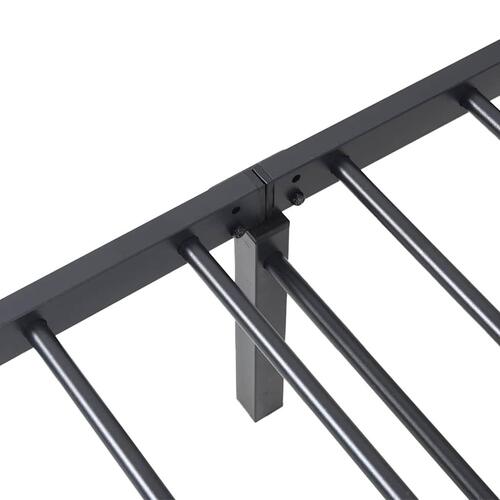 Sengeramme uden madras foldbare 107x203 cm stål sort