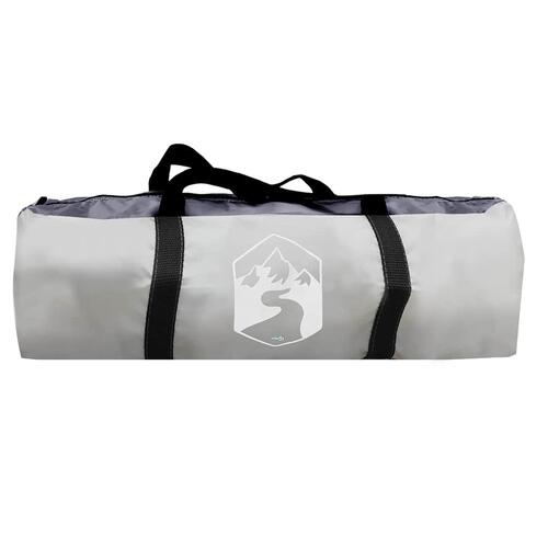 Pooltelt med aftagelig flue og netvægge 618x532 cm grå