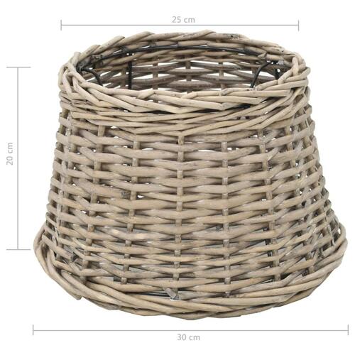 Lampeskærm flet 30 x 20 cm naturfarvet