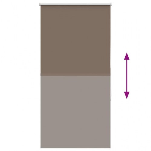 Mørklægningsrullegardin 85 x 175 cm - kaffefarvet