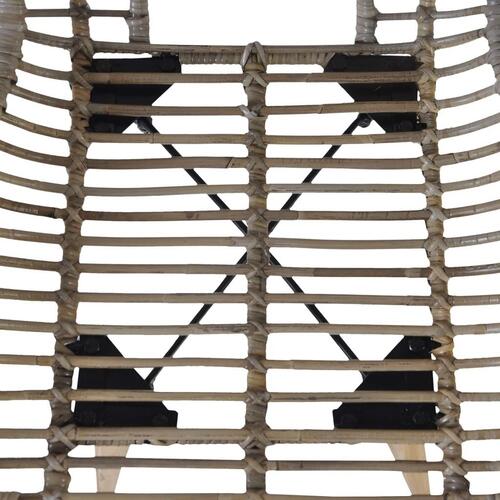 Spisebordsstole 2 stk. naturligt rattan brun