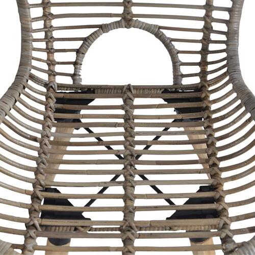 Spisebordsstole 2 stk. naturligt rattan brun