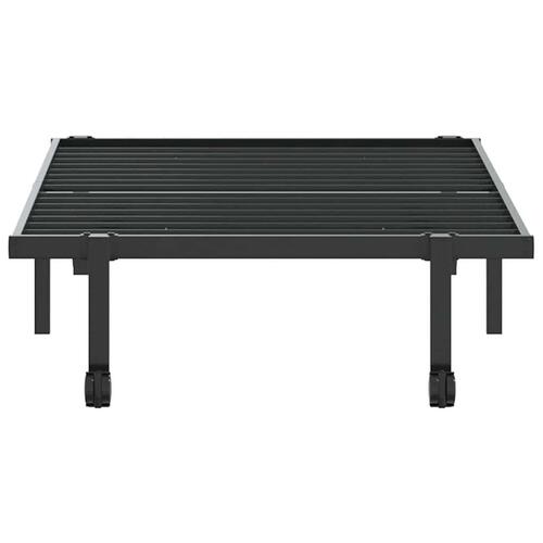 Sengeramme uden madras foldbare 90x190 cm stål sort
