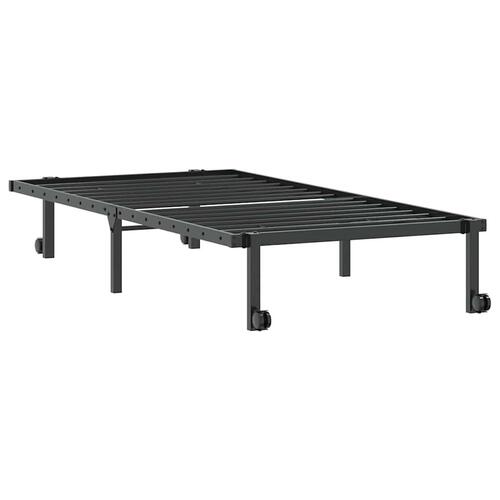 Sengeramme uden madras foldbare 90x190 cm stål sort