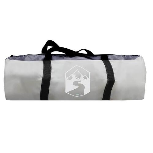 Pooltelt med aftagelig flue og netvægge 510x510 cm grå
