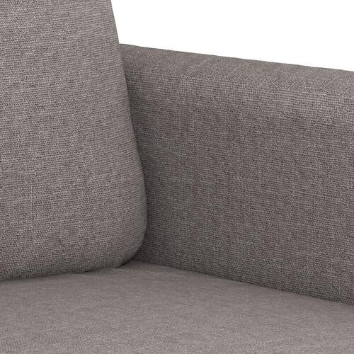 3 personers sofa med hynder stof gråbrun